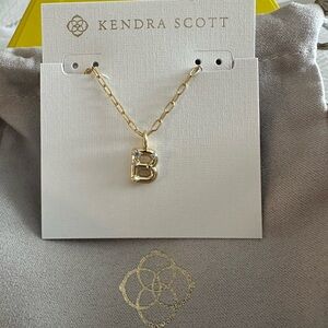 Kendra Scott Gold B Necklace
